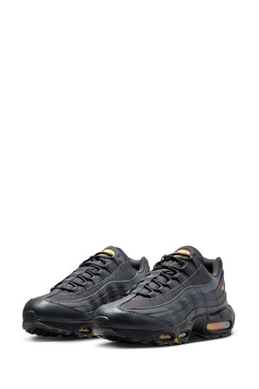 Buy Nike Grey Orange Air Max 95 Trainers from Next Luxembourg