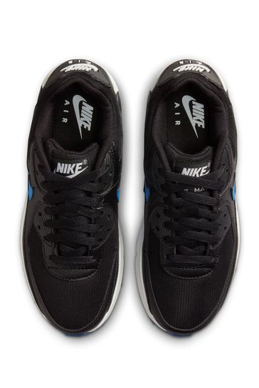 Nike air max 90 black and blue new arrivals