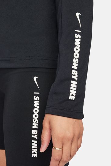 Buy Nike Black Half Zip Pacer Running Top from Next Luxembourg