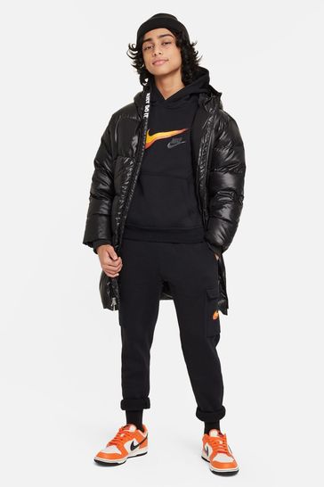 Plain black nike joggers outlet