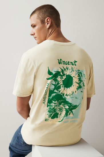 Buy Ecru Van Gogh Artist License T Shirt from Next Luxembourg