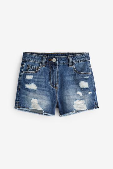 Distressed long shorts clearance