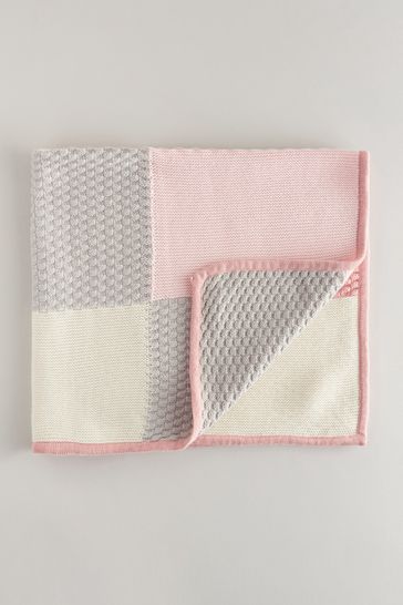 Pink Patchwork Baby Blanket