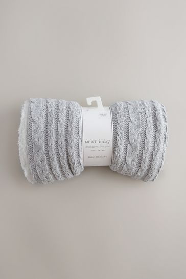 Next grey blanket sale