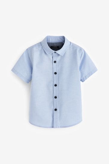 Blue Short Sleeve Oxford Shirt (3mths-7yrs)