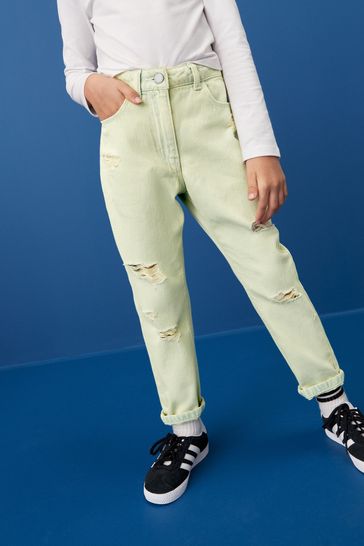 Mint Green Mom Jeans (3-16yrs)