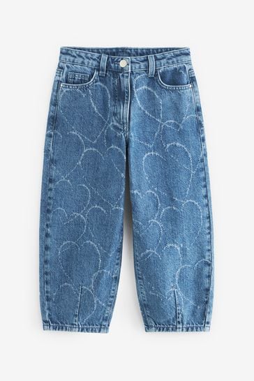 Balloon jean top