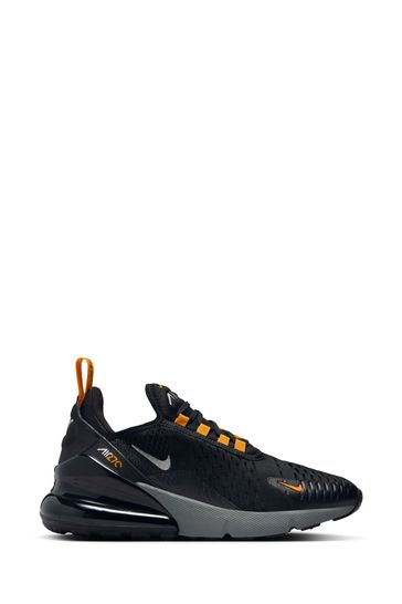 Zapatillas en negro/oro Air Max 270 para jóvenes de Nike