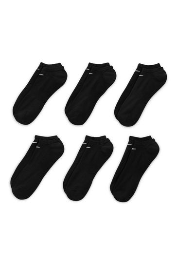 Buy Nike Black Everyday Cushioned Training No Show Socks 6 Pack from Next Poland