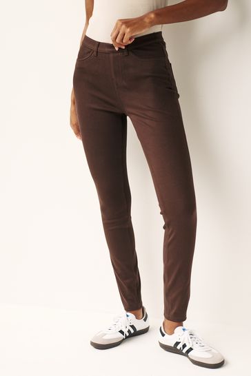 Brown 2025 denim leggings