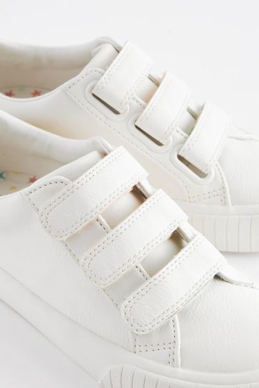 Buy White Rainbow Standard Fit F Touch Fastening Trainers from Next Oman