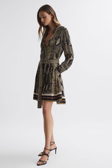 Reiss discount snake dress