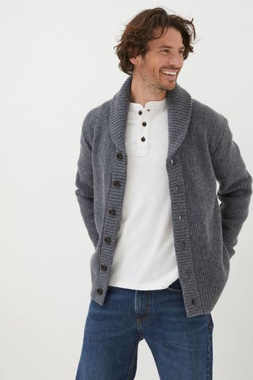Fat face grey cardigan new arrivals