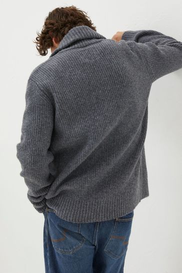 Fat face grey cardigan deals