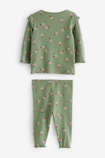 Baby girl new arrivals green leggings