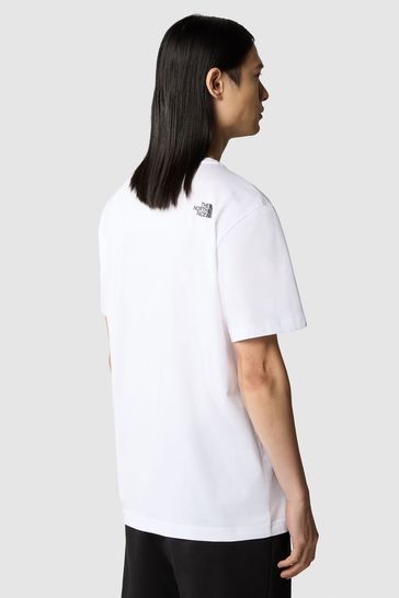 North face white t shirt store
