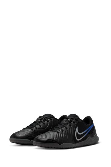 Nike tiempo black sales and white indoor