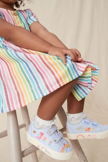 Buy Blue Rainbow Standard Fit F Embellished Trainers from Next