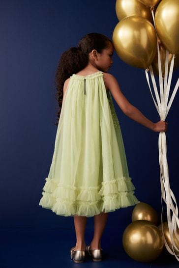Next girls cheap green dress