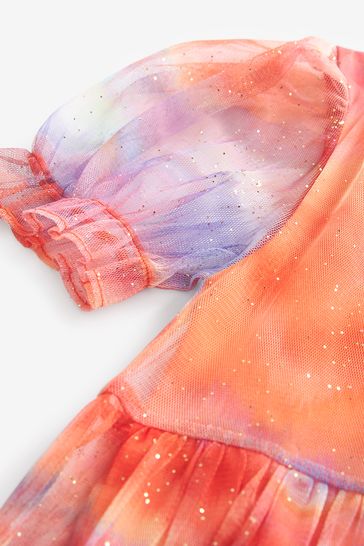 Purple and hot sale orange dress