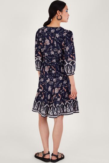 Monsoon Floral Knee Dress