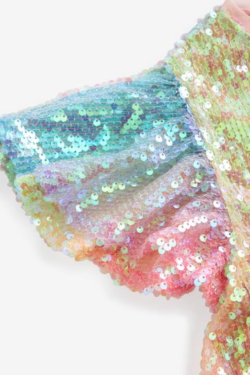 Buy Pink Blue Green Rainbow Sequin Sparkle Party Dress 3 16yrs