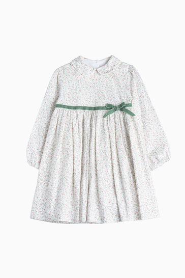 Buy Trotters London Cream Floral Aubrey Floral Cotton Dress from Next Latvia
