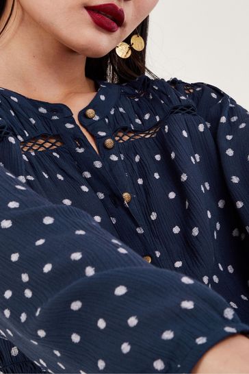 Monsoon blue best sale spot dress