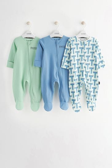Pack de 3 pijamas tipo pelele de Baker by Ted Baker