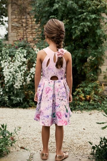 Purple cheap scuba dress