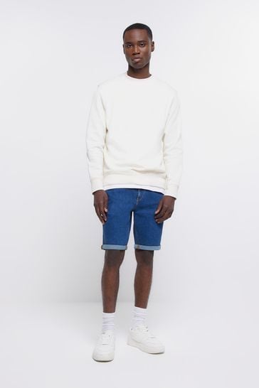 River island denim shorts hot sale