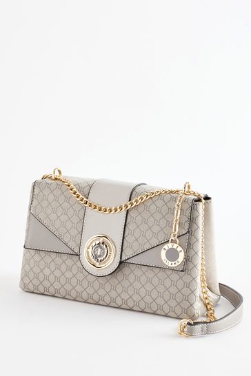 River island grey hot sale tab side slouch bag