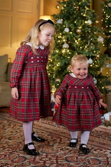 Matching smocked christmas outfits hot sale