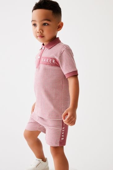 Baker by Ted Baker Textured Polo Shirt and Short Set