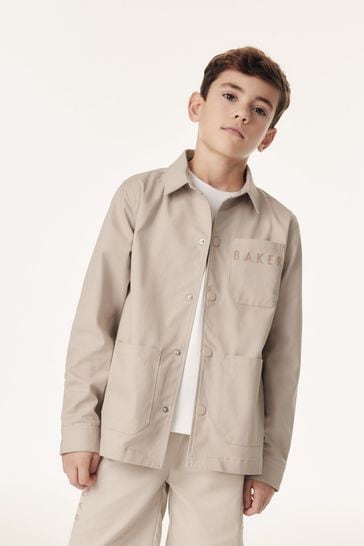 Buy Baker by Ted Baker Stone Shacket and T Shirt Set from Next Kuwait