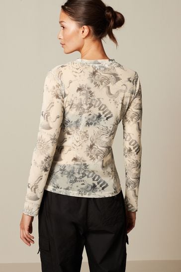 Mesh top deals print