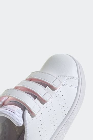 Adidas white pink sales