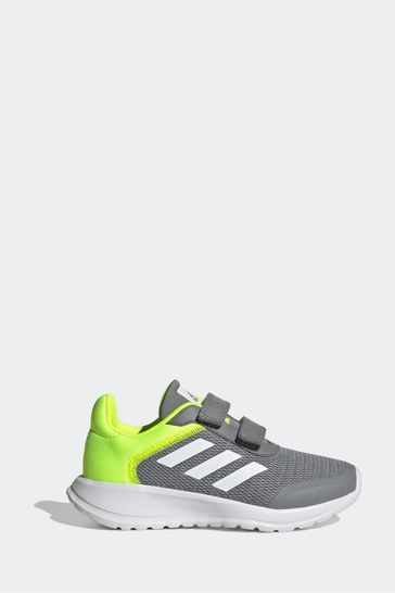 adidas Grey/Green Kids Sportswear Tensaur Run Trainers