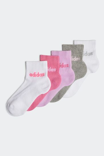 Buy adidas Multi Kids Linear Ankle Socks 5 Pairs from Next Bahrain