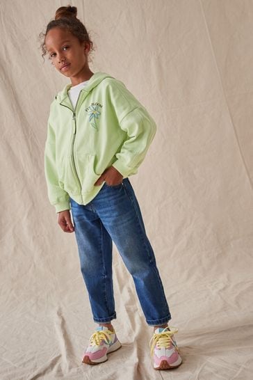 Lime green on sale zip hoodie