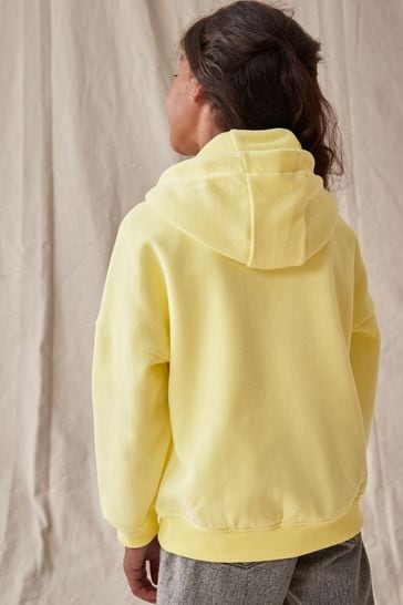 Yellow full zip hoodie hot sale