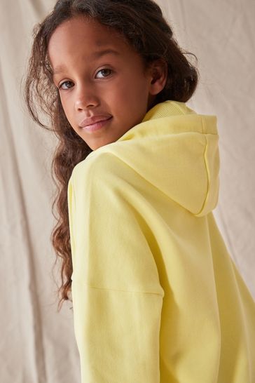 Yellow zip up hoodie deals