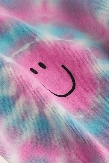 Tie dye shop longline hoodie