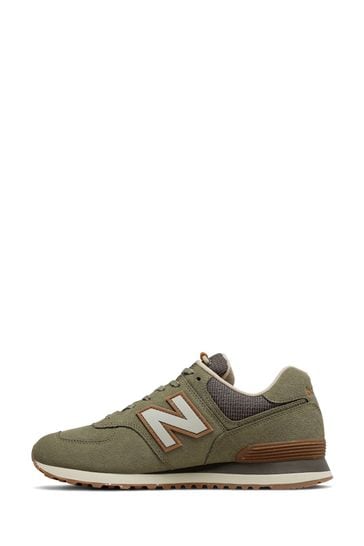 Green mens new balance on sale