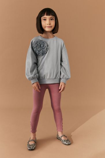 Gray floral sweatshirt 2025