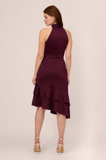 Buy Adrianna Papell Purple Satin Crepe Dress from Next Ukraine