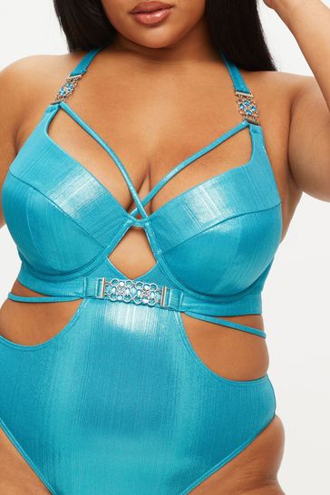 Buy Ann Summers Blue Maldives Metallic Underwired Swimsuit from Next Ireland