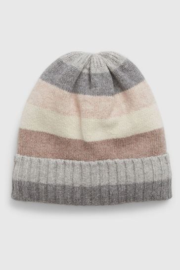 Gap Grey Toddlers Knit Stripe Beanie