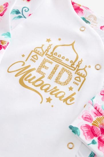 Buy Floral My First Eid Baby Sleepsuit 0 2yrs from Next Netherlands
