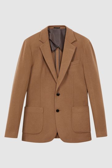 Cashmere camel clearance blazer